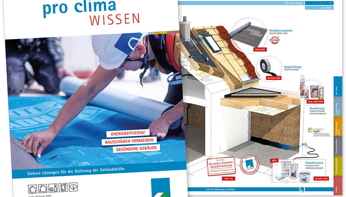 Planungshandbuch pro clima Broschüre Wissen 2020