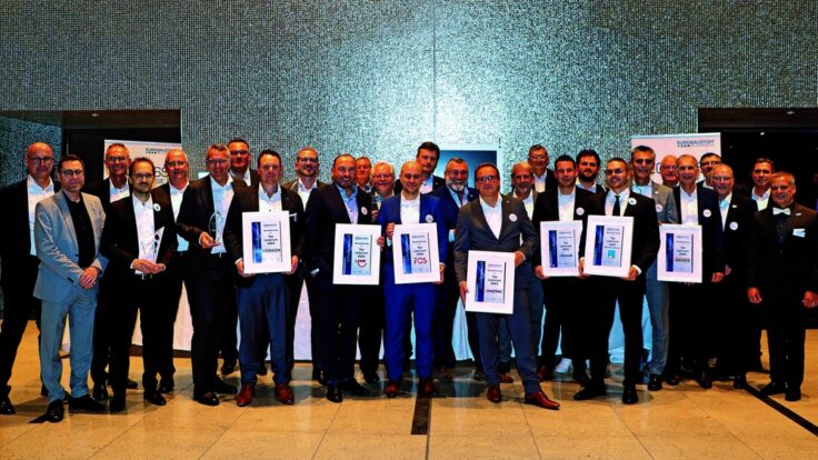 Alle Gewinner der 80 teilnehmenden Industriepartnern auf dem EUROBAUSTOFF Event