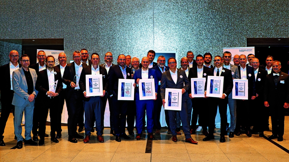 Alle Gewinner der 80 teilnehmenden Industriepartnern auf dem EUROBAUSTOFF Event